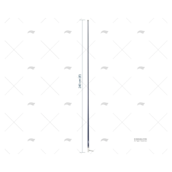 ANTENA VHF 2.40MT 3DB AZUL SCOUT