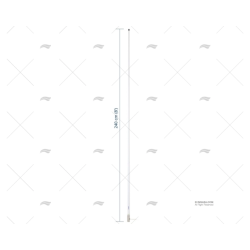 ANTENA VHF 2.40MT 6DB SCOUT