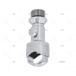 BASE ANTENA RECTO TUBO 22-25MM CROMADO SCOUT