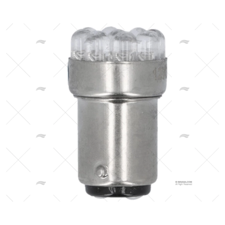 BOMBILLA BA15D 12V 0.7W LED AZUL