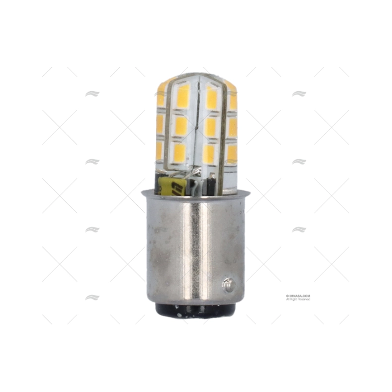 BOMBILLA BA15D 12V 2W LED 38.6X15.2MM