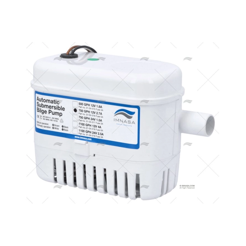 BOMBA ACHIQUE 12V 3000L/H IMN AUTO