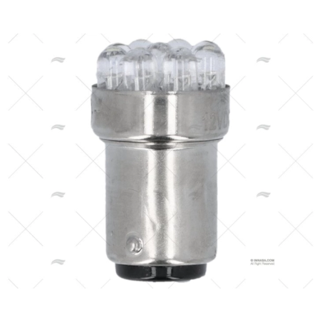 BOMBILLA BA15D 12V 0,7W LED BLANCA