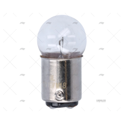 BOMBILLA BA15D 12V 15W 18X37 ESFERICA