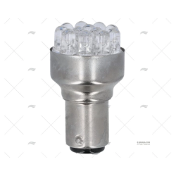 BOMBILLA BA15D 12V 2W LED BLANCA