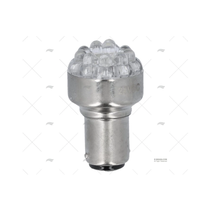 BOMBILLA BA15D 24V 2W LED BLANCA