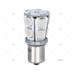 BOMBILLA BA15S 12V 0.7W LED AZUL 45X23