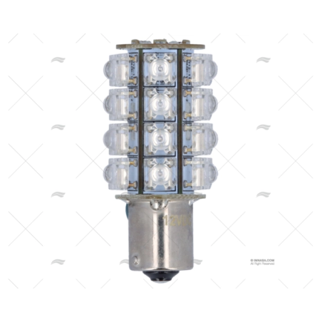 BOMBILLA BA15S 12V 0.7W LED AZUL 57X25
