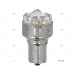 BOMBILLA BA15S 12V 0.7W LED ROJO