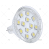 BOMBILLA MR16 12V 2 W LED 50X48 200LUM