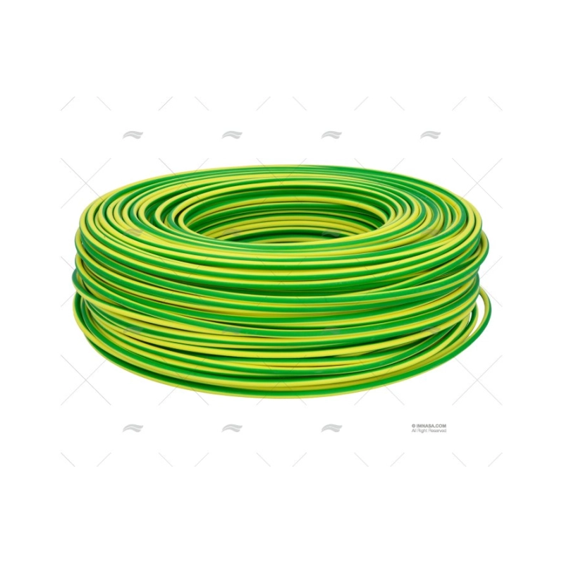 CABLE EL 4 MM2 AMARILLO/VERDE CERT 100M