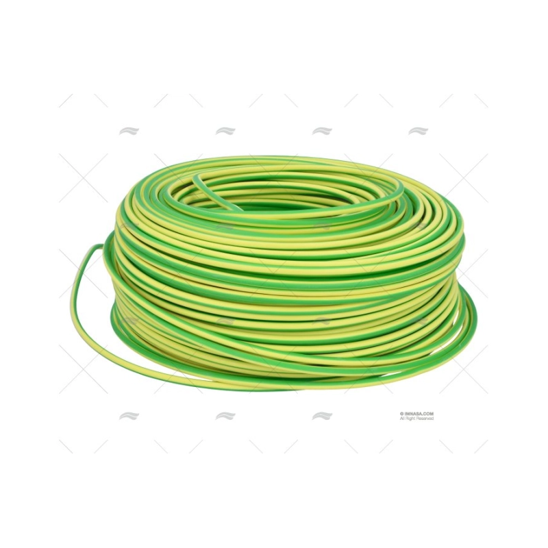 CABLE EL 6 MM2 AMARILLO/VERDE CERT 100M