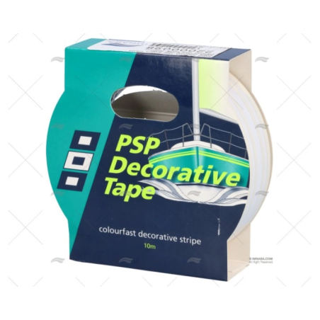 BANDA ADHESIVA 19MM BLANCA STRIPE PSP TAPES