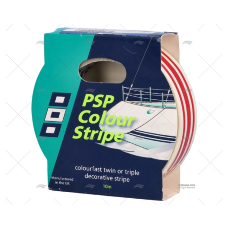 BANDA ADHESIVA 19MM ROJA STRIPE PSP TAPES