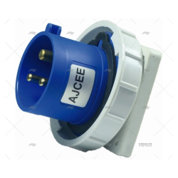 BASE ELEC. POPA MACHO 230V 16A 3P 6H IP6