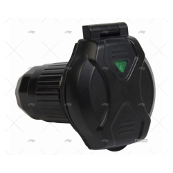 BASE ELEC. POPA MACHO 30A(50) LED NEGRA