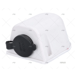 BASE PARA ENCHUFE TIPO MECHERO BLANCA