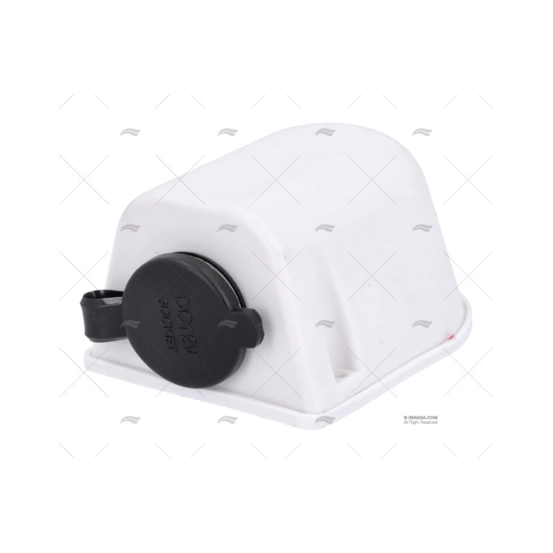 BASE PARA ENCHUFE TIPO MECHERO BLANCA