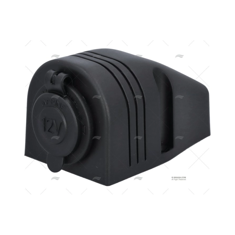 BASE PARA ENCHUFE TIPO MECHERO NEGRO