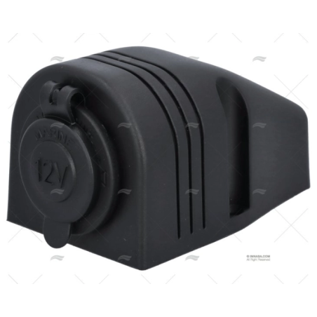 BASE PARA ENCHUFE TIPO MECHERO NEGRO