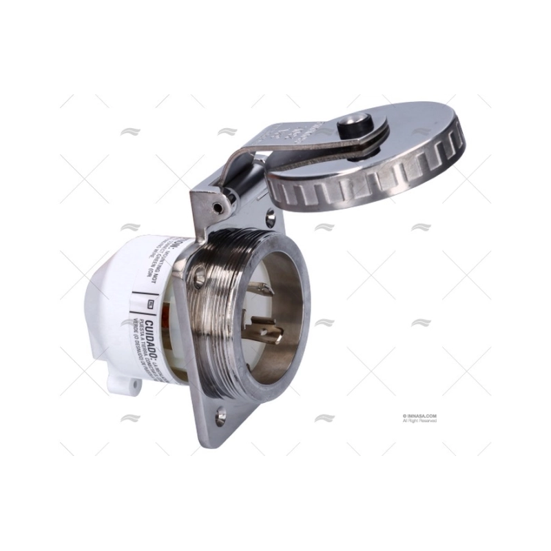 BASE ELEC POPA 32A 2+T HUBBELL INOX 230