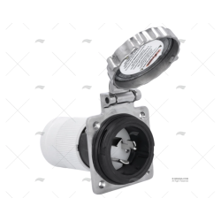 BASE ELEC POPA 32A INOX 2P C/ SKIN MARINCO