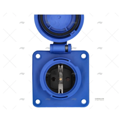 BASE SCHUCO CON TAPA AZUL 75X75MM