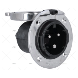 BASE TOMA DE PUERTO CE INOX 50A/250V RATIO ELECTRIC