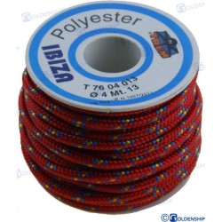 CARRETE "IBIZA"  2,5 MM  ROJO