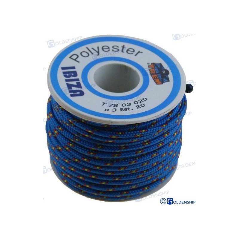 CARRETE "IBIZA"  3 MM  AZUL