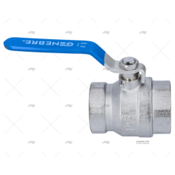 GRIFO BOLA EN LATON CROMADO 2"