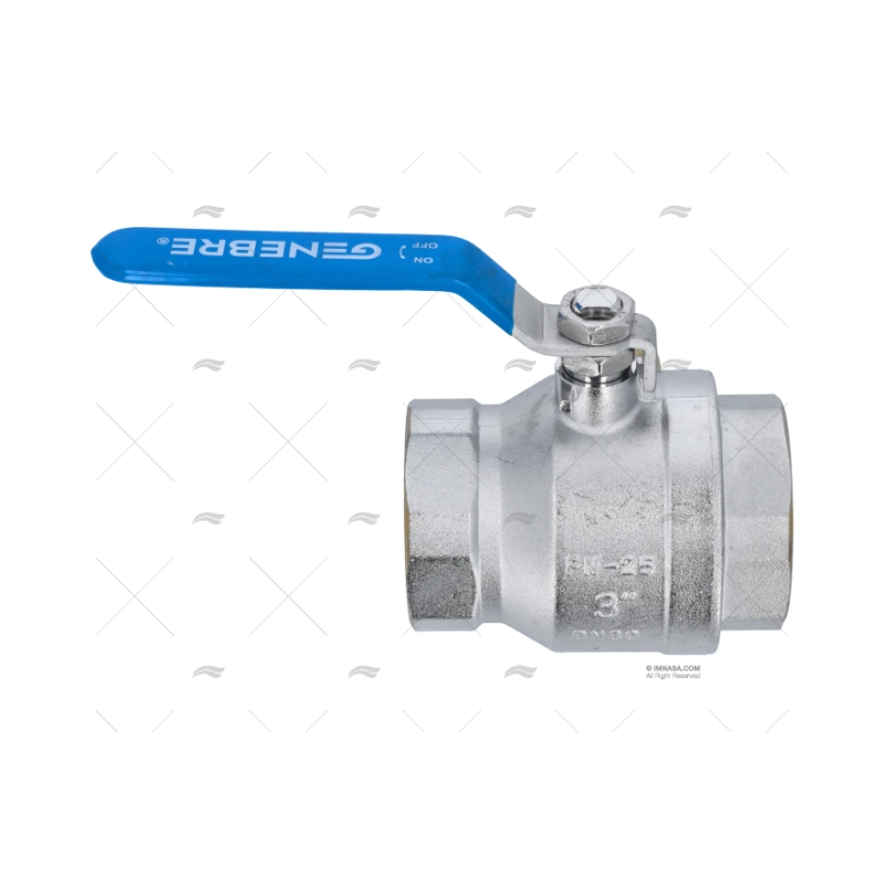 GRIFO BOLA EN LATON CROMADO 3"
