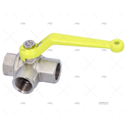 GRIFO FONDO DE BOLA 3 VIAS L 3/4" GUIDI