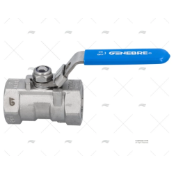 GRIFO INOX ASIENTO PTFE CON BLOCK 1"