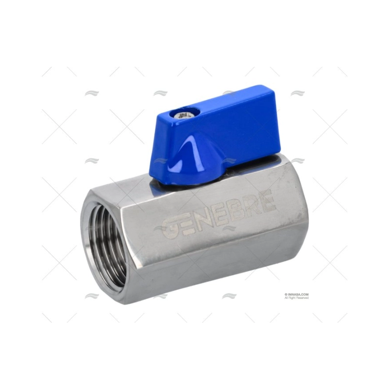 VALVULA ESFERA MINI H/H INOX 1/2"