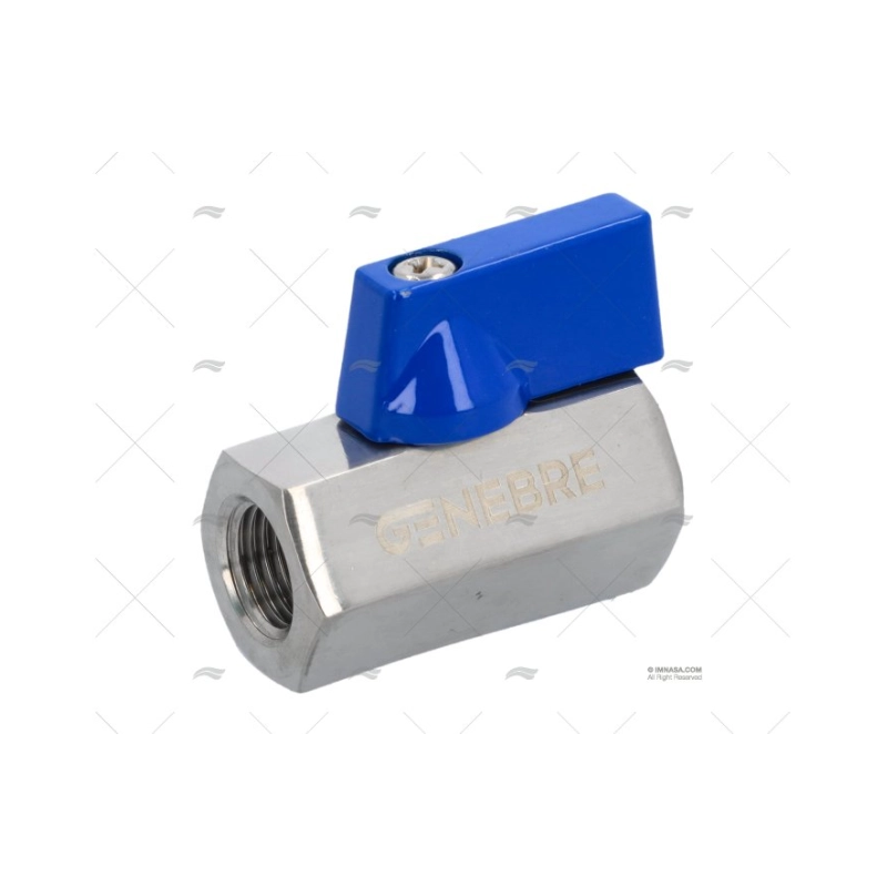 VALVULA ESFERA MINI H/H INOX 1/4"