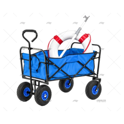 CARRITO PLEGABLE AZUL 116X54X90CM IMNASA