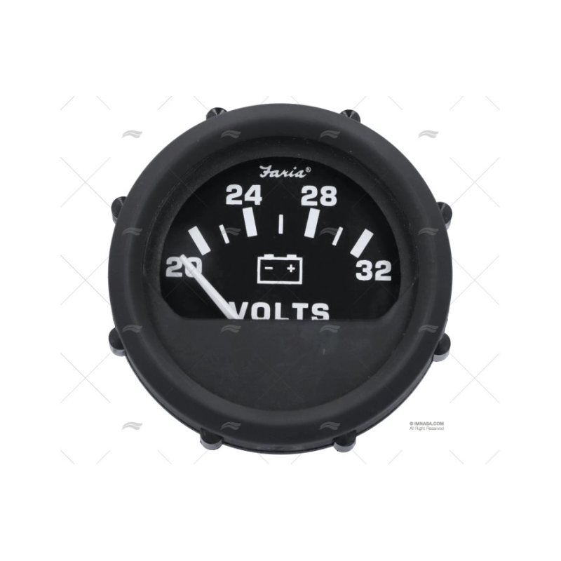 VOLTIMETRO 20-32V NEGRO FRN FARIA
