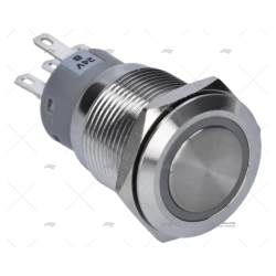 INTERRUPTOR MOMENTANEO 24V CON LED AZUL BEP