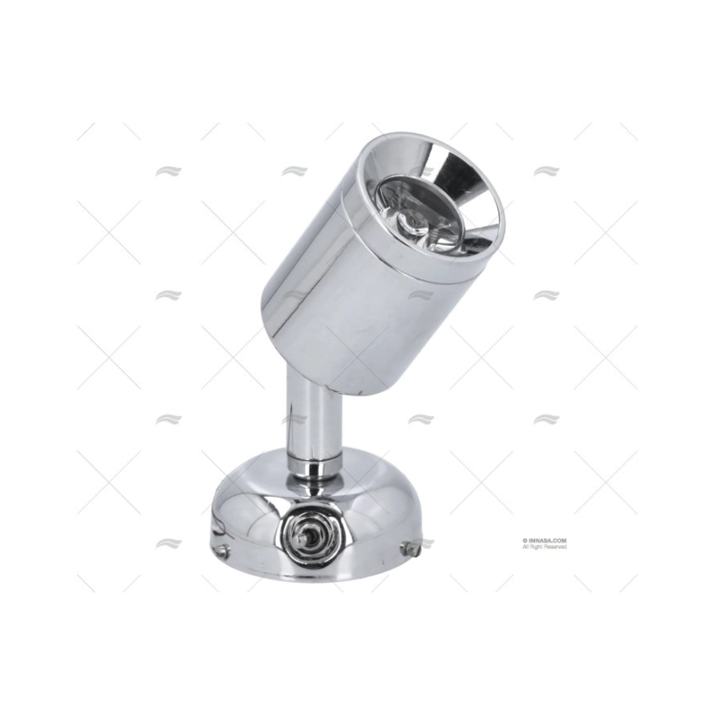 LUZ LECTURA LED 8-30V LATON CROMADO