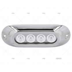 LUZ SUMERGIBLE AZUL 12-28V INOX 4L