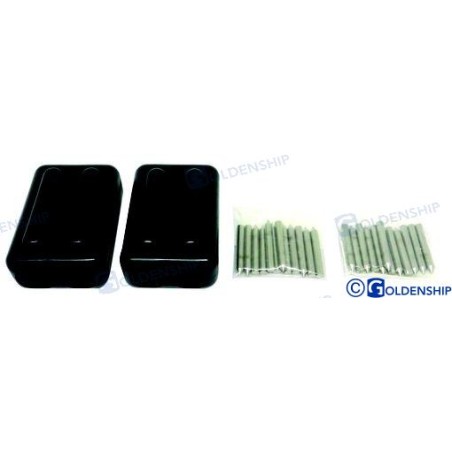 PAR MORDAZAS CABOS "EZ-SPLICE" NEGRO 14/