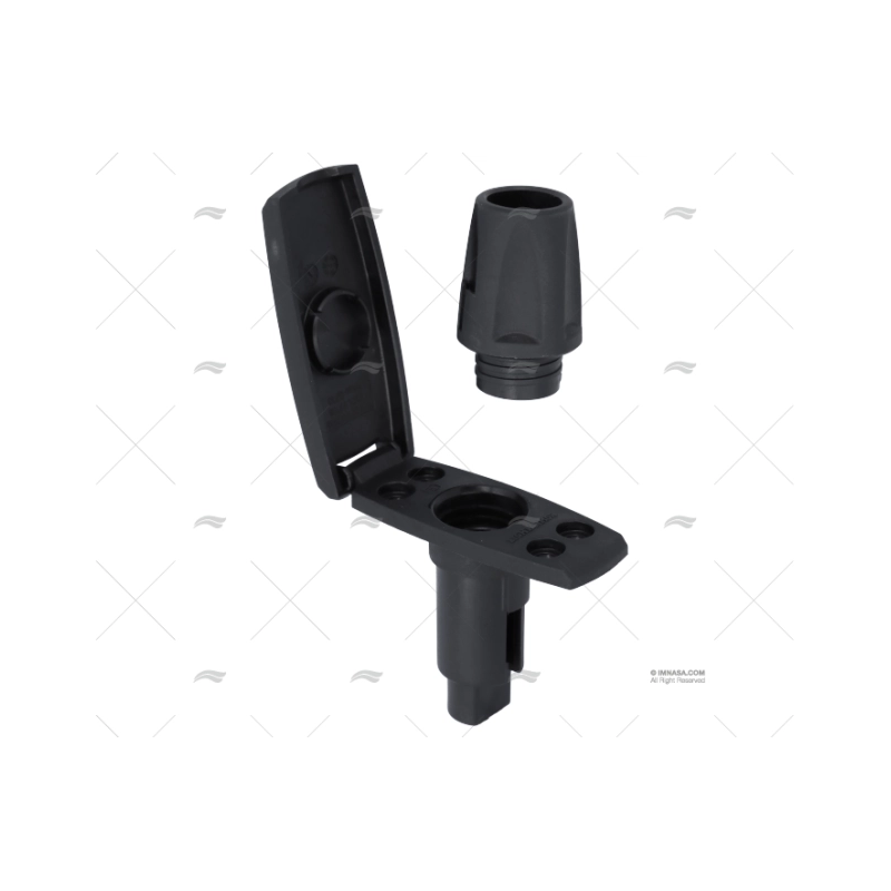 BASE NEGRA RECTANGULAR 2 PIN 910V ATTWOOD