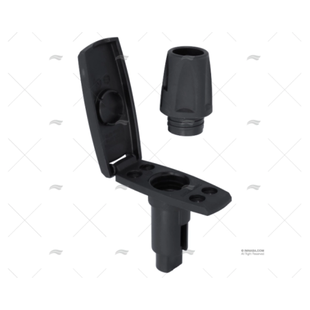 BASE NEGRA RECTANGULAR 2 PIN 910V ATTWOOD