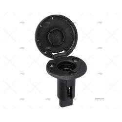 BASE REDONDA NEGRA INOX 2 PIN 910R ATTWOOD