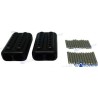 PAR MORDAZAS CABOS "EZ-SPLICE" NEGRO 10/