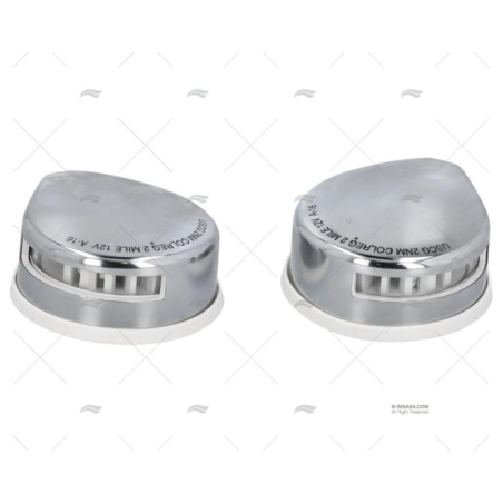 JUEGO BAB/EST LED INOX C/JUNTA BLANCA 12
