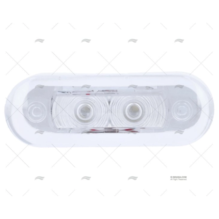 LUZ CORTESIA OVALADA 2LED 12V