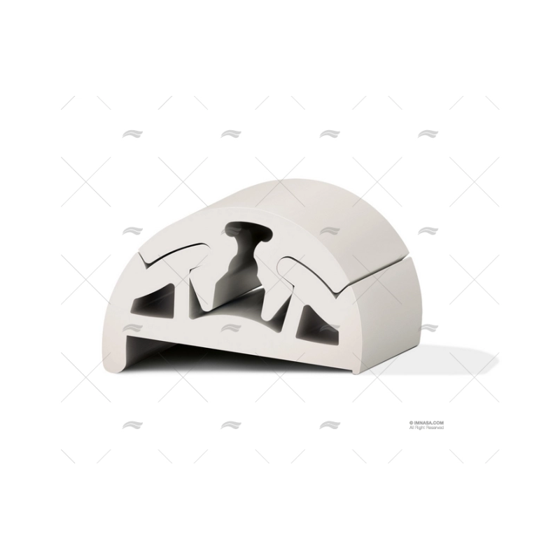 PERFIL PVC BINO H 40 C/DIENTE BLANCO 24M TESSILMARE