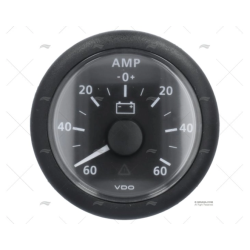 AMPERIMETRO VLN 12/24V 60AMP 52MM